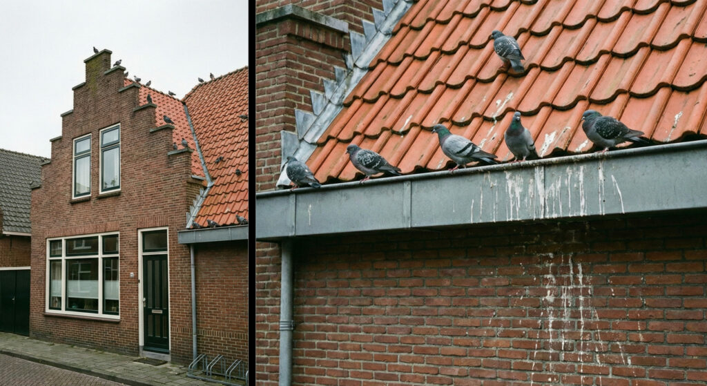 Vogeloverlast Uitwerpsleen Op Woning